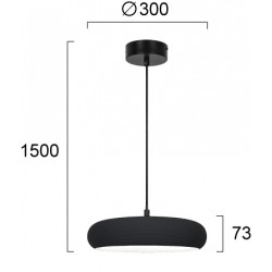 Pendul LOGAN 4306501 Viokef LED, Gri, Grecia