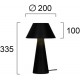 Veioza DONA 4307400 Viokef E27, Negru, Grecia