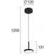 Pendul EDEN 4307600 Viokef LED, Negru, Grecia