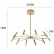 Candelabru SECRET 4309001 Viokef LED, Bronz, Grecia