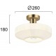 Plafoniera VIVIAN 4310801 Viokef E27, Opal, Grecia