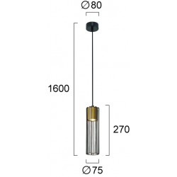 Pendul MISI 4311301 Viokef GU10, Auriu, Grecia