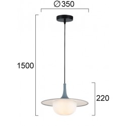 Pendul FRED 4312600 Viokef G9, Gri, Grecia