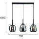 Suspensie MAEVA 4313000 Viokef E27, Fumuriu, Grecia
