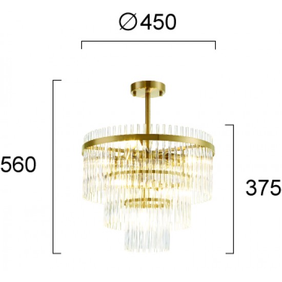 Candelabru SABRINA 4314500 Viokef E14, Grecia