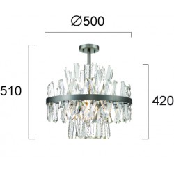 Candelabru VERONICA 4315100 Viokef G9, Grecia