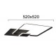 Lustra Plafon BRENDA 4316300 Viokef LED, Negru, Grecia