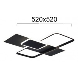 Lustra Plafon BRENDA 4316400 Viokef LED, Negru, Grecia