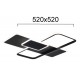 Lustra Plafon BRENDA 4316400 Viokef LED, Negru, Grecia