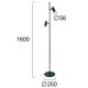 Lampadar SID 4316800 Viokef GU10, Negru, Grecia