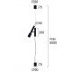 Lampadar MARTIN 4316900 Viokef GU10, Negru, Grecia
