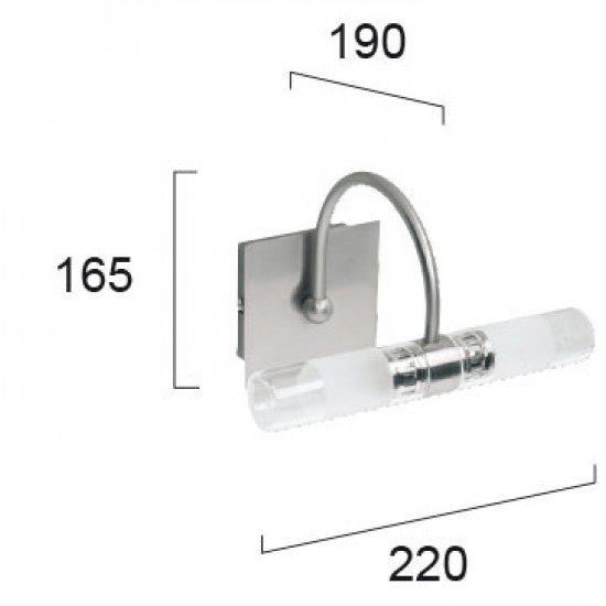 Aplica Baie TUBE 460000 Viokef G9, Alb, Grecia