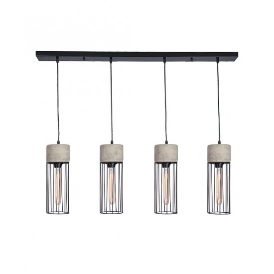 Suspensie 1659 Zambelis, Vintage, E27, Metal, Grecia