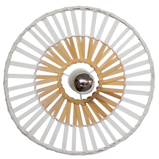 Plafoniera 19251 Zambelis Metal, Alb, E27, Grecia