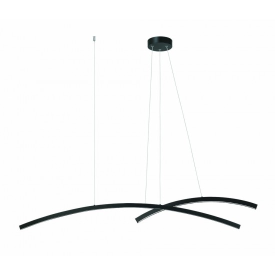 Suspensie 20130 Zambelis Aluminiu, Negru, LED, Grecia