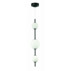 Pendul 20132 Zambelis Metal, Negru, LED, Grecia