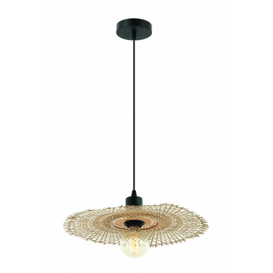 Pendul 20242 Zambelis Metal, Negru, E27, Grecia