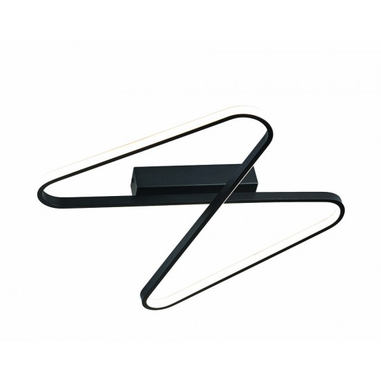 Plafoniera 2064 Zambelis Metal, Negru, LED, Grecia