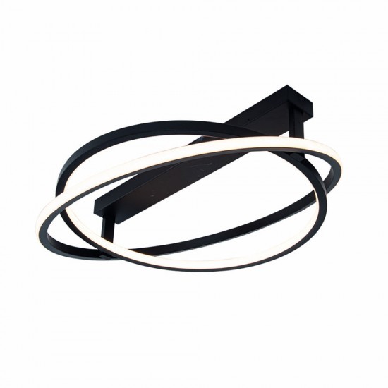 Lustra Plafon 22016 Zambelis Metal, Negru, LED, Grecia