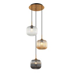 Suspensie 22073 Zambelis Metal, Auriu, E27, Grecia