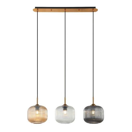 Suspensie 22074 Zambelis Metal, Auriu, E27, Grecia