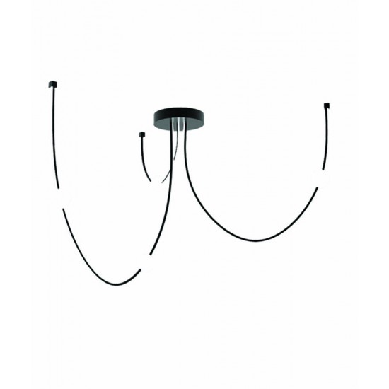 Plafoniera 22247 Zambelis Aluminiu, Negru, LED, Grecia