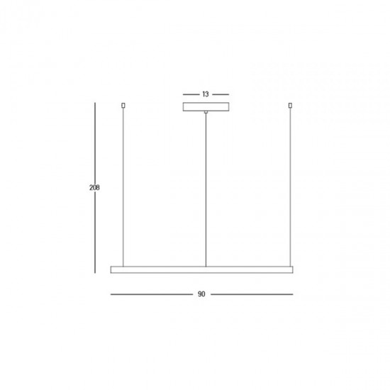 Suspensie  23035 Zambelis LED, Negru, Grecia