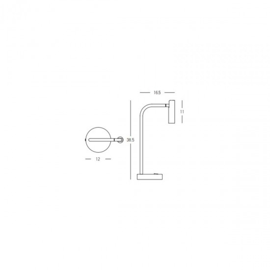 Veioza  23037 Zambelis LED, Auriu, Grecia