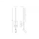 Aplica  23039 Zambelis LED, Negru, Grecia
