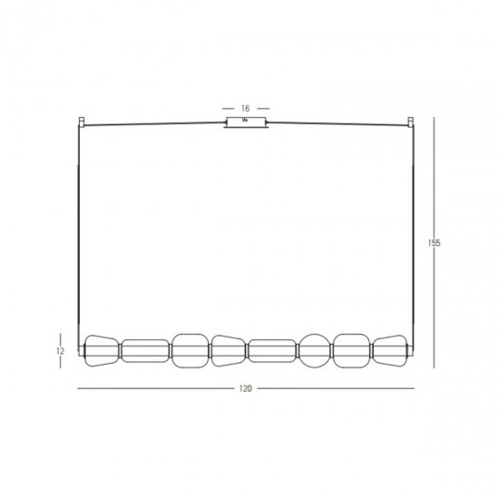 Suspensie  23066 Zambelis LED, Negru, Grecia