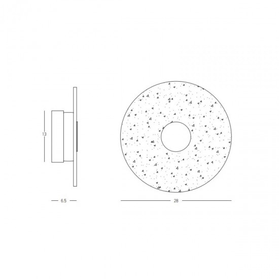 Aplica  23076 Zambelis LED, Negru, Grecia