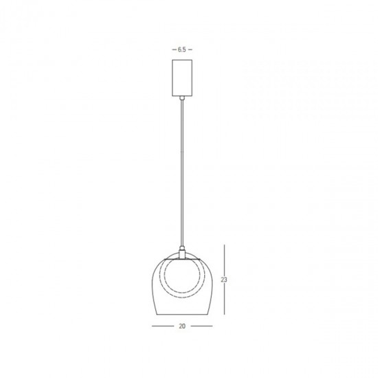 Pendul  23079 Zambelis LED, Negru, Grecia