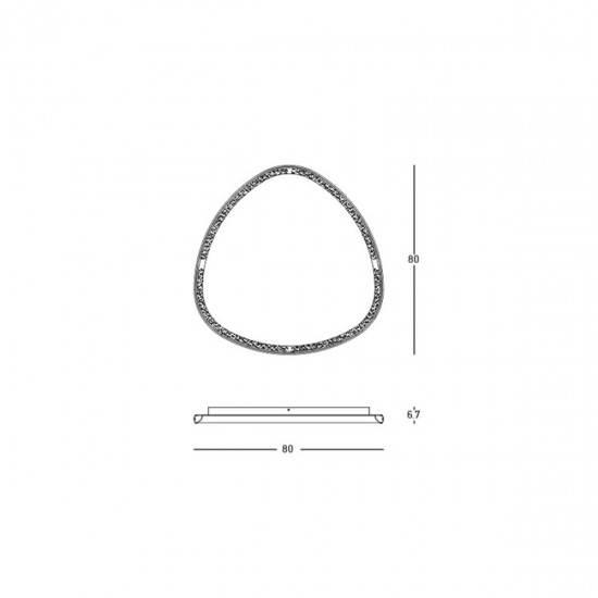 Plafoniera  23091 Zambelis LED, Auriu, Grecia