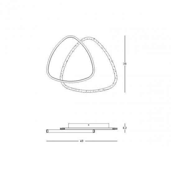 Plafoniera  23092 Zambelis LED, Alb, Grecia