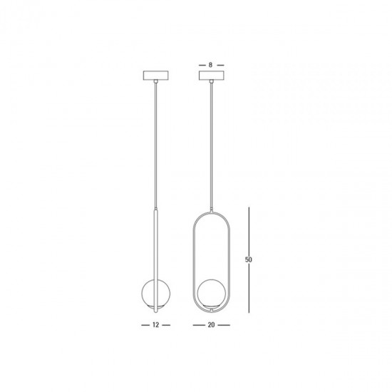 Pendul  23135 Zambelis G9, Auriu, Grecia