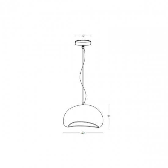 Pendul  23161 Zambelis E27, Natural, Grecia