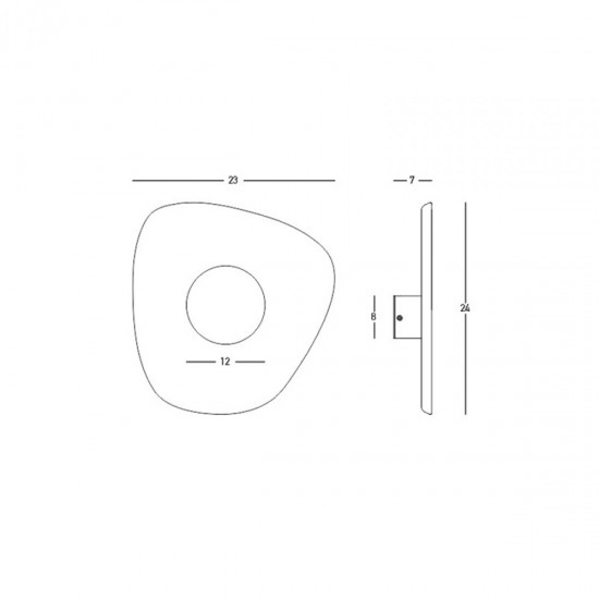 Aplica  23175 Zambelis LED, Gri, Grecia