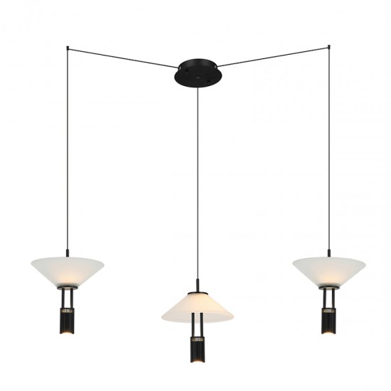 Suspensie  23200 Zambelis LED, Negru, Grecia