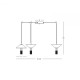 Suspensie  23200 Zambelis LED, Negru, Grecia