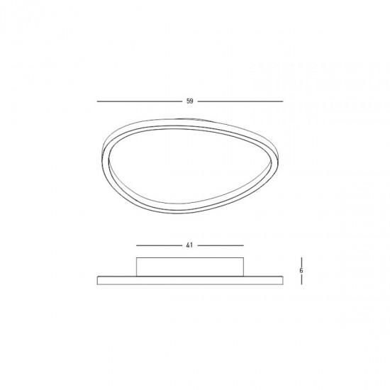 Plafoniera  23208 Zambelis LED, Negru, Grecia