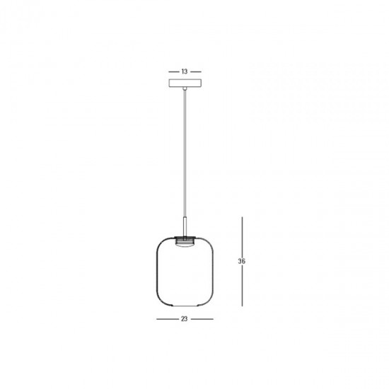 Pendul  23216 Zambelis LED, Negru, Grecia