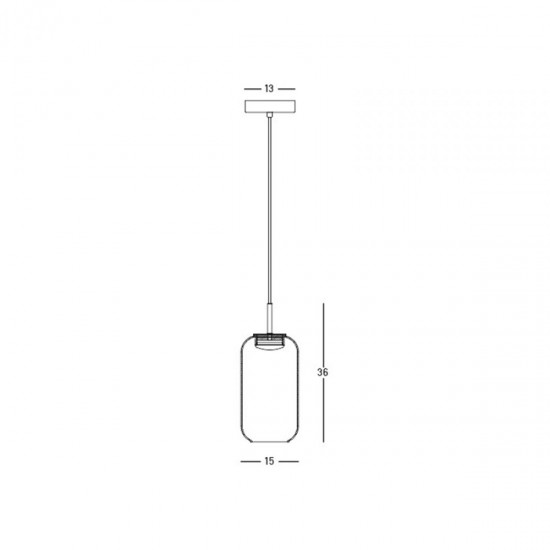 Pendul  23219 Zambelis LED, Negru, Grecia