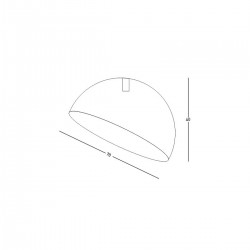 Plafoniera  23259 Zambelis E27, Negru, Grecia