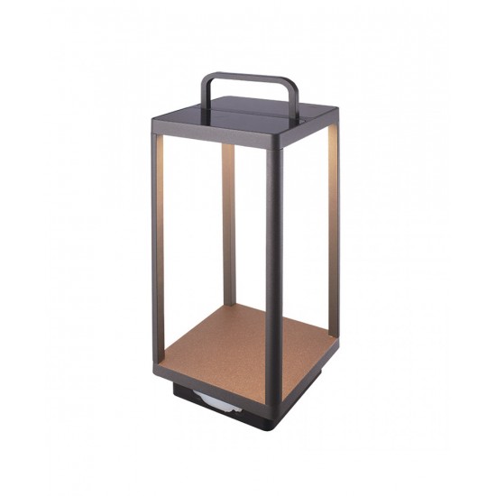 Lampa Portabila Exterior  E302 Zambelis LED, Grafit, Grecia