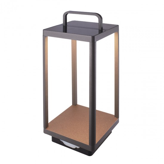 Lampa Portabila Exterior  E302 Zambelis LED, Grafit, Grecia