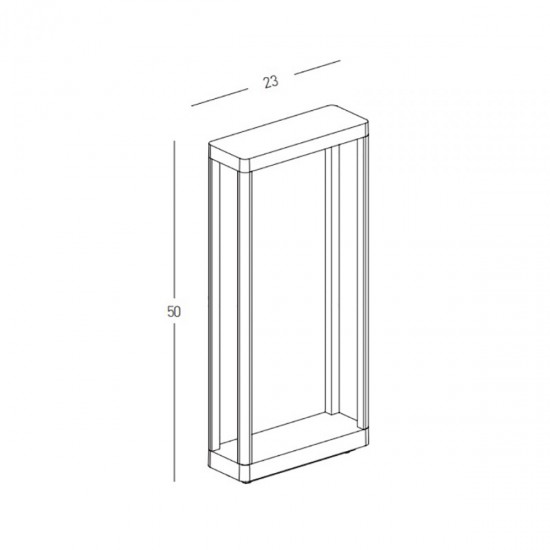 Lampadar Exterior  E335 Zambelis LED, Grafit, Grecia