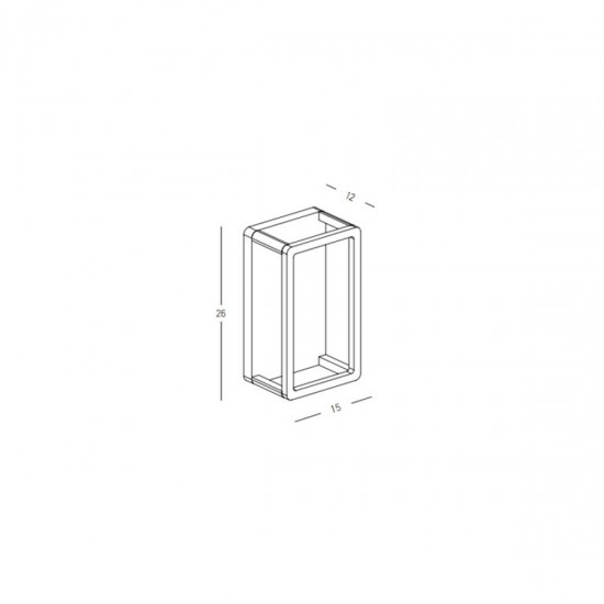 Lampadar Exterior  E336 Zambelis LED, Grafit, Grecia