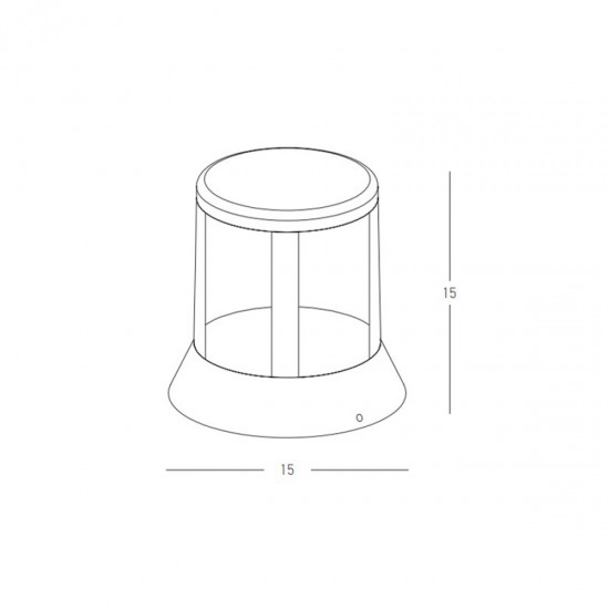 Lampadar Exterior  E337 Zambelis LED, Grafit, Grecia