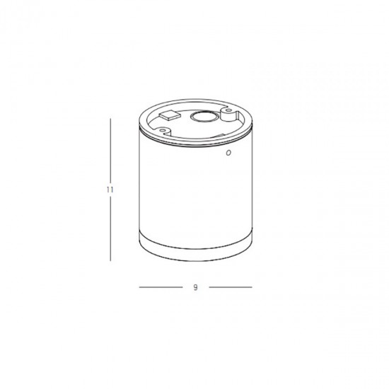 Plafoniera Exterior  E340 Zambelis LED, Grafit, Grecia