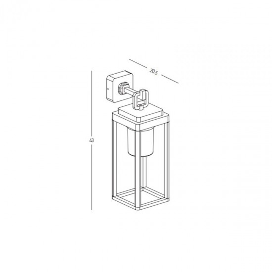 Aplica Exterior  E343 Zambelis E27, Maro, Grecia